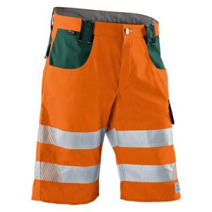 KÜBLER REFLECTIQ Shorts PSA 2 warnorange/moosgrün