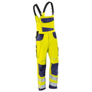 KÜBLER REFLECTIQ Latzhose PSA 2 warngelb/dunkelblau