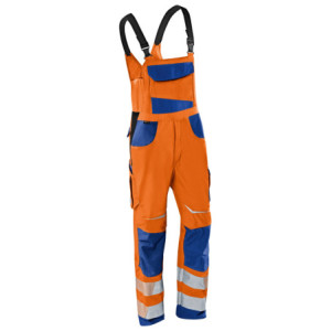 KÜBLER REFLECTIQ Latzhose PSA 2 warnorange/kbl.blau