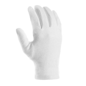 teXXor® Baumwolltrikot-Handschuhe MITTELSCHWER mit Schichtel - weiß gebleicht