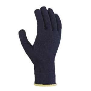 teXXor® Mittelstrick-Handschuhe BAUMWOLLE-POLYESTER - blau-blaue Noppen