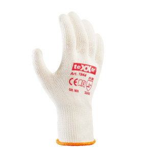 teXXor® Mittelstrick-Handschuhe BAUMWOLLE-NYLON - beige-gelbe Noppen
