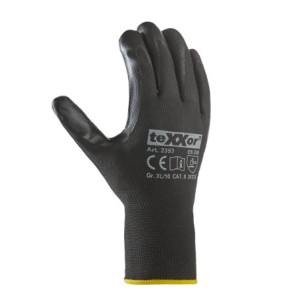 teXXor® Nitril-Handschuhe POLYESTER schwarz