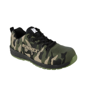 RUNNEX® S3-Sicherheitshalbschuhe SportStar - oliv-schwarz-beige