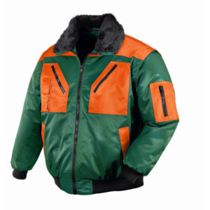 teXXor® Piloten-Jacke OSLO - grün-orange