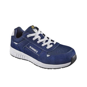 RUNNEX® S3S-ESD-Sicherheitshalbschuhe SportStar - blau-weiß