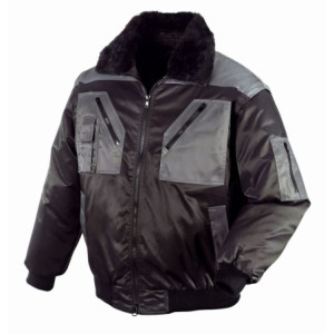 teXXor® Piloten-Jacke OSLO - schwarz-anthrazit