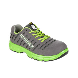 RUNNEX® S1P-ESD-Sicherheitshalbschuhe FlexStar - grau-grün