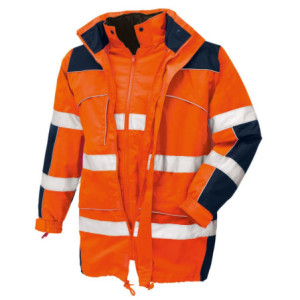 teXXor® Warnschutz-Parka TORONTO - leuchtorange-navy