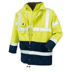 teXXor® Warnschutz-Parka CALGARY - leuchtgelb-navy