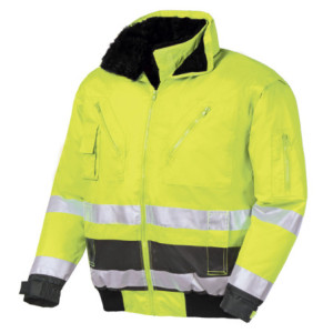 teXXor® Warnschutz-Pilotenjacke VANCOUVER - leuchtgelb-grau