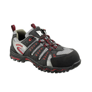 RUNNEX® S1-Sicherheitshalbschuhe LightStar - schwarz-grau-rot
