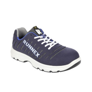 RUNNEX® S1P-ESD-Sicherheitshalbschuhe FlexStar - blau-weiß-grau