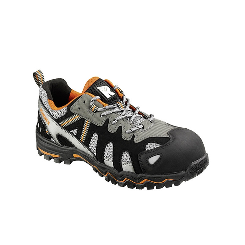 RUNNEX® S1-Sicherheitshalbschuhe LightStar - schwarz-grau-orange