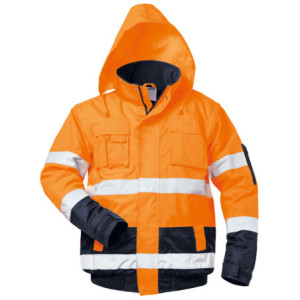 SAFESTYLE OTTO WARNSCHUTZPILOTJACKE ORANGE/MARINE