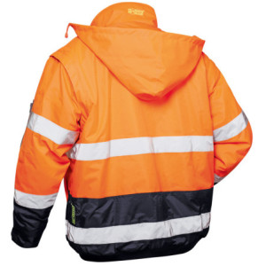 SAFESTYLE OTTO WARNSCHUTZPILOTJACKE ORANGE/MARINE