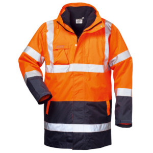 SAFESTYLE TRAVIS 4-IN-1 WARNSCHUTZPARKA ORANGE/MARINE