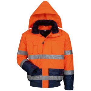 ELYSEE VOLKER WARNSCHUTZPILOTJACKE, ORANGE/MARINE