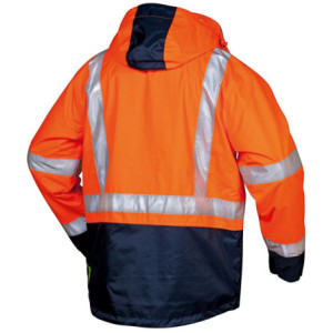 SAFESTYLE UDO 3IN1 WARNSCHUTZJACKE ORANGE/MARINE