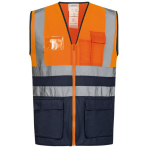 SAFESTYLE KORNEL WARNSCHUTZWESTE ORANGE/MARINE