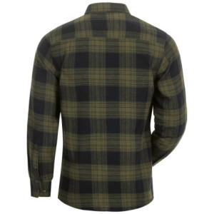 CRAFTLAND GREENSBURG FLANELL-HEMD, OLIV/SCHWARZ KARIERT