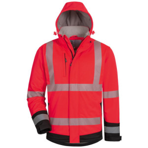 ELYSEE KALEB WATTIERTE WARNSCHUTZ-SOFTSHELLJACKE