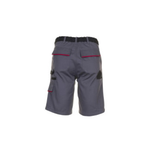 Planam Shorts Highline - schiefer/schwarz/rot