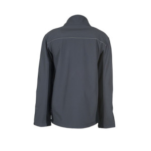 Planam Softshelljacke Highline, Outdoor - schiefer/schwarz/rot