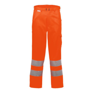 Planam Bundhose uni Warnschutz, Outdoor - uni orange