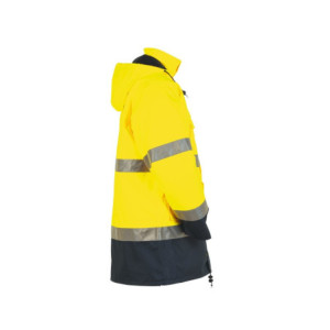 Planam Parka 2-farbig Warnschutz, Outdoor - gelb/marine