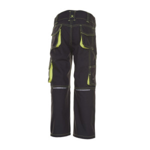Planam Kids Bundhose Basalt Neon, Kids - anthrazit/gelb