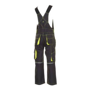 Planam Kids Latzhose Basalt Neon, Kids - anthrazit/gelb