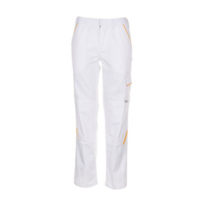 Planam Bundhose Highline - reinweiß/reinweiß/gelb
