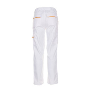 Planam Bundhose Highline - reinweiß/reinweiß/gelb