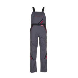 Planam Latzhose Highline - schiefer/schwarz/rot