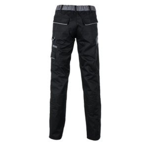 Planam Damen Bundhose Highline - schwarz/schiefer/zink