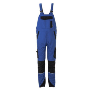 Planam Herren Latzhose Norit - kornblumenblau/schwarz