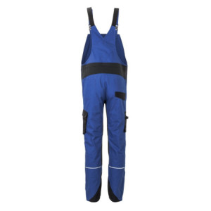 Planam Herren Latzhose Norit - kornblumenblau/schwarz