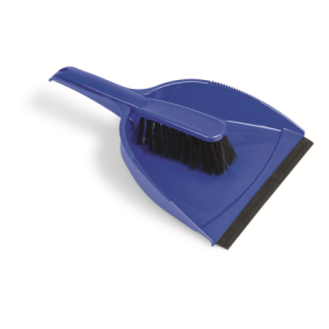 Nölle Kehrgarnitur "Spezial" mit Gummilippe, blau