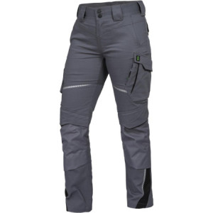 Leibwächter FLXDH27, Damen Bundhose grau-schwarz