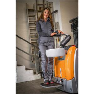 Leibwächter FLXDH27, Damen Bundhose grau-schwarz