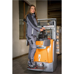 Leibwächter FLXDS27, Damen Softshelljacke grau-schwarz