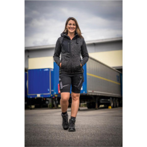 Leibwächter FLXDK25, Damen Shorts schwarz-grau
