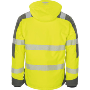 Vizwell VW268, Winter-Softshelljacke leuchtgelb-grau
