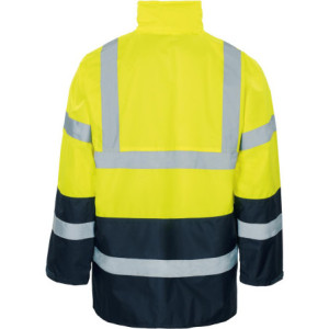 Vizwell VW61, Regenjacke leuchtgelb-marine