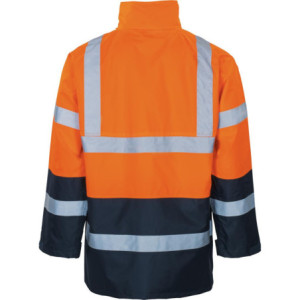 Vizwell VW61, Regenjacke leuchtorange-marine