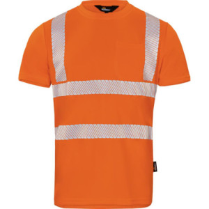 Vizwell VWTS3N Coolpass UV 50+, T-Shirt leuchtorange