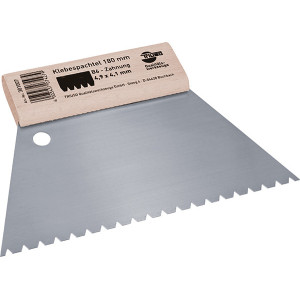 Klebespachtel, Trapezzahnung
