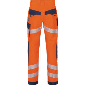 Vizwell VWT178 Flex HiVis, Bundhose leuchtorange-marine