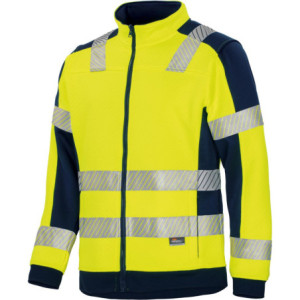 Vizwell VWFC62, Stepp-Innenjacke leuchtgelb-marine